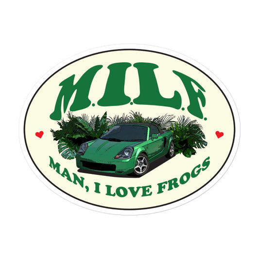 "Man I Love Frogs" Sticker