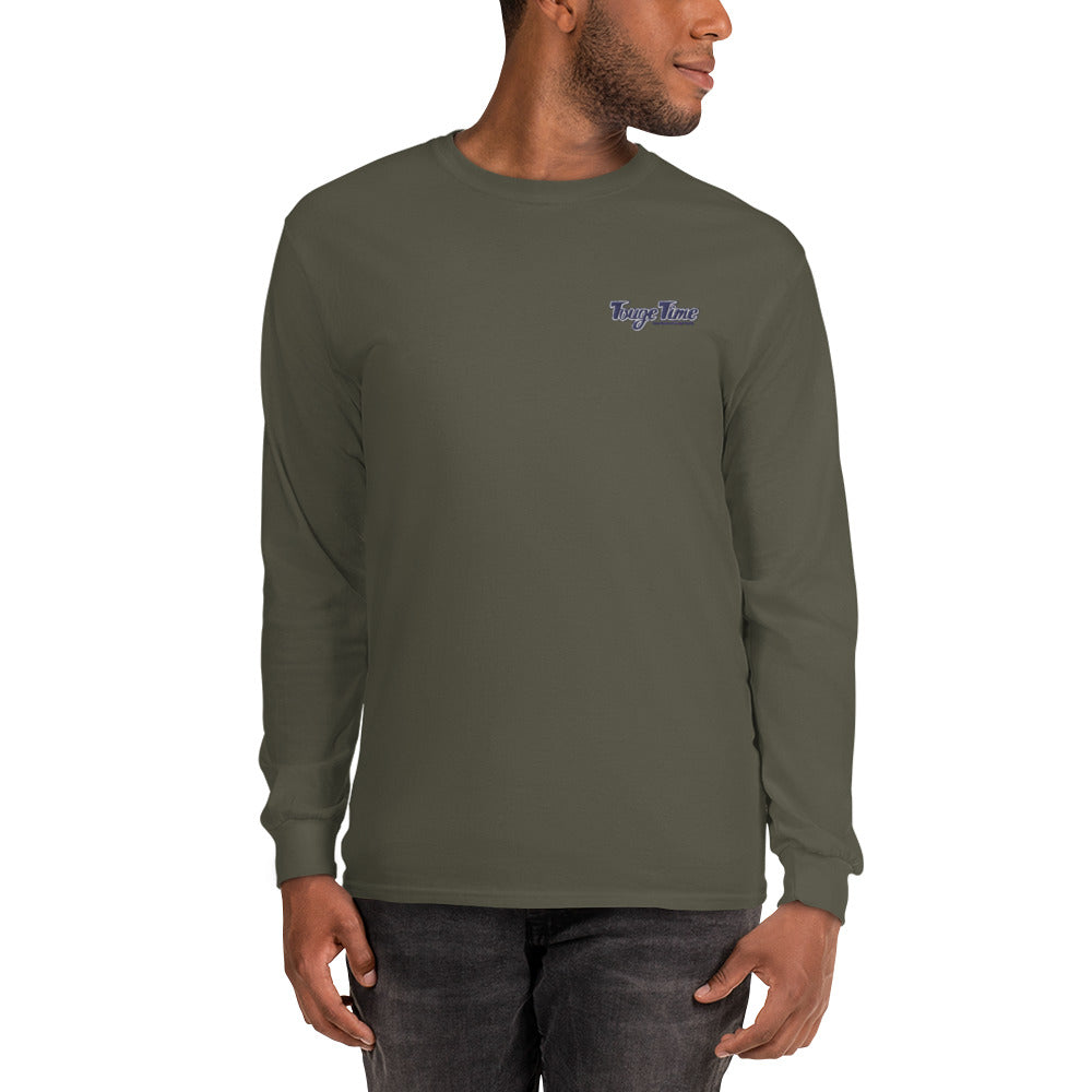 Men’s Long Sleeve Shirt Embroidered Logo