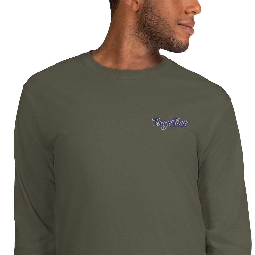 Men’s Long Sleeve Shirt Embroidered Logo