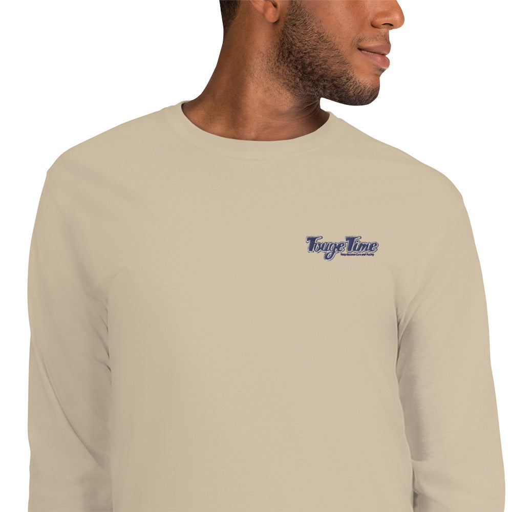 Men’s Long Sleeve Shirt Embroidered Logo